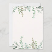 Invitation Ballons bleus ou roses verdure genre révéler (Dos)