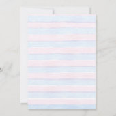 Invitation Ballons botaniques bleu rose pour le sexe (Dos)