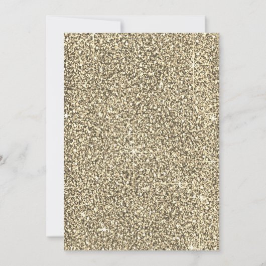 Invitation Ballons, Cadre, Or Rose, Retrait Parties scintilla (Dos)