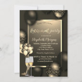 Invitation Ballons Chic, Glas, Retraite talons Élevés (Devant)