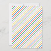 Invitation Ballons colorés fête d'anniversaire (Dos)