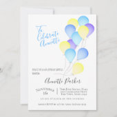 Invitation Ballons d'anniversaire 50e fête d'anniversaire (Devant)