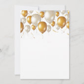 Invitation Ballons d'anniversaire de célébration (Devant)