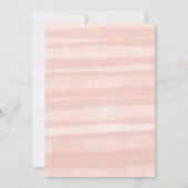 Invitation Ballons d'aquarelle bleu simple Baby shower fille (Dos)