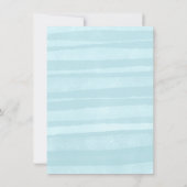 Invitation Ballons d'aquarelle bleu simple Oh Baby shower gar (Dos)