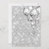 Invitation Ballons d'argent 75e anniversaire (Dos)