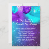 Invitation Ballons d'argent Turquoise doux à 16 parties (Devant)