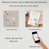 Invitation Ballons de Baby shower espagnol Teddy Bear