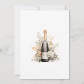 Invitation Ballons de champagne pour une élégante fête d'anni (Dos)