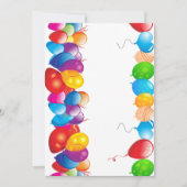 Invitation Ballons de couleurs (Devant)