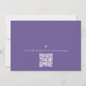 Invitation Ballons de fête d'anniversaire Confetti QR Code Fa (Dos)