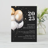 Invitation Ballons de la fête de la Saint-Sylvestre (Debout devant)