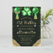 Invitation Ballons de la Saint-Patrick Glam 21e Anniversaire (Debout devant)