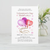 Invitation Ballons de la Saint Valentin personnalisés (Debout devant)