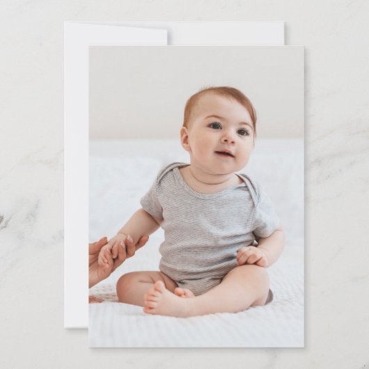 Invitation Ballons de pingouin photo 1er anniversaire (Dos)