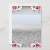 Invitation Ballons de verre Parties scintillant d'argent Retr (Dos)