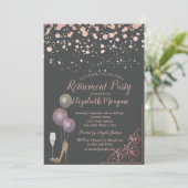 Invitation Ballons de verre Parties scintillant talons Rose G (Debout devant)