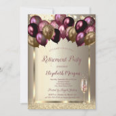 Invitation Ballons de Vin, Champagne Bourgogne Retraite (Devant)