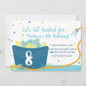 Invitation Ballons d'eau combat Anniversaire (Devant)