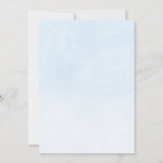 Invitation Ballons d'eau douce éléphant garçon Baby shower d' (Dos)