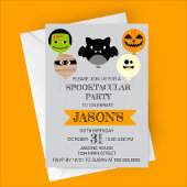 Invitation Ballons d'Halloween Jouer fête d'anniversaire