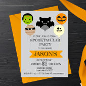 Invitation Ballons d'Halloween Jouer fête d'anniversaire