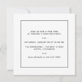 Invitation Ballons d'Iridescente foncée fête d'anniversaire (Dos)