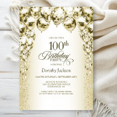 Invitation Ballons d'or 100e fête d'anniversaire
