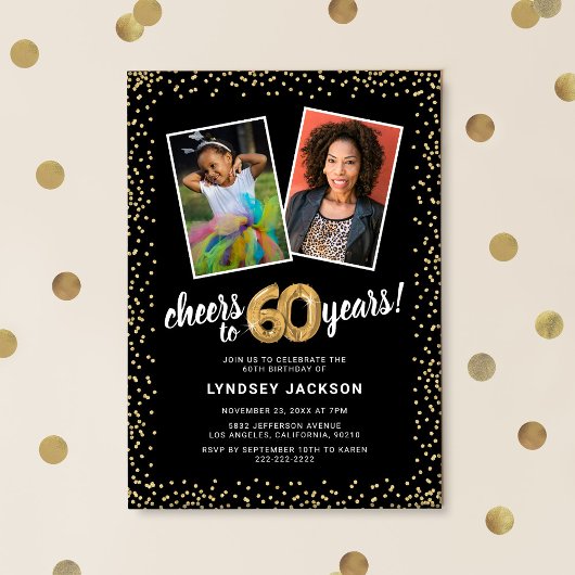 Invitation Ballons d'or 2 Photo 60e anniversaire