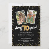 Invitation Ballons d'or 2 Photo 70e anniversaire (Devant)