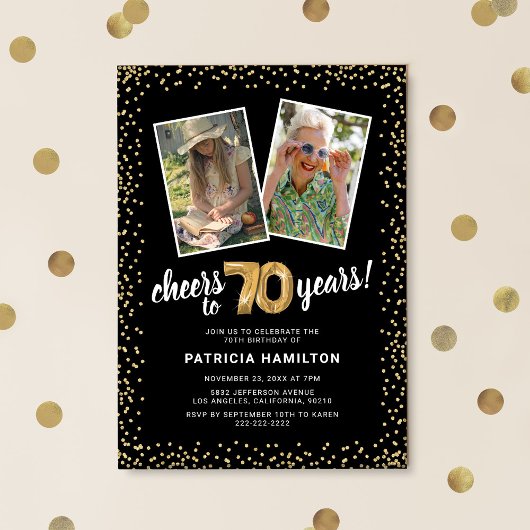 Invitation Ballons d'or 2 Photo 70e anniversaire