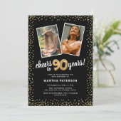 Invitation Ballons d'or 2 Photo 90e anniversaire (Debout devant)