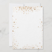 Invitation Ballons d'or blanc anniversaire parties scintillan (Dos)