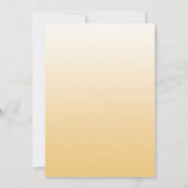 Invitation Ballons d'or blanc fête d'anniversaire (Dos)