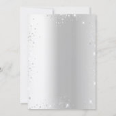 Invitation Ballons d'or d'argent d'anniversaire (Dos)