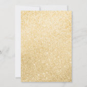 Invitation Ballons d'or élégants sur Black 21st Birthday Part (Dos)