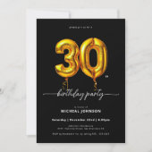 Invitation Ballons d'or noir 30e anniversaire (Devant)