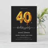 Invitation Ballons d'or Noir 40e anniversaire (Debout devant)