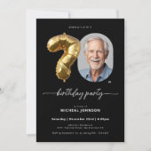 Invitation Ballons d'or noir 70e anniversaire (Devant)