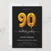 Invitation Ballons d'or Noir 90e anniversaire (Devant)