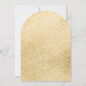 Invitation Ballons d'or noir fête de graduation (Dos)