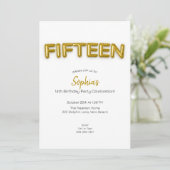 Invitation Ballons d'or Quinzième anniversaire Photo Invitati (Debout devant)