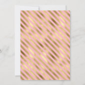 Invitation Ballons d'or rose tendance Anniversaire (Dos)