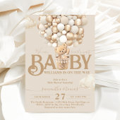 Invitation Ballons d'ours Baby shower d'attente précoce