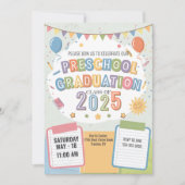 Invitation Ballons du Bloc-notes pour notes de fin d'études p (Devant)