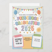 Invitation Ballons du Bloc-notes pour notes de fin d'études p (Devant / Derrière)