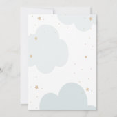 Invitation Ballons Eléphants mignons Baby shower nuages (Dos)
