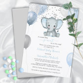 Invitation Ballons éléphants mignons Baby shower virtuel