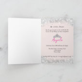 Invitation Ballons en or rose Sweet 16 (Intérieur)