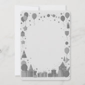 Invitation Ballons et Cadeaux - Thème de fête (Dos)